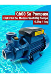 Bakır Sargı Qb-60 1 Parmak 0.55 Hp 0.55 Kw Su Motoru Su Pompası Dinamo 220v