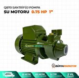 QB70 Santrifüj Pompa Su Motoru 0,75 Hp 1'' Eldiven ve Kontrolkalemi Hediyeli