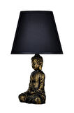 qdec Modern Dizayn Buda Abajur Gold-Siyah