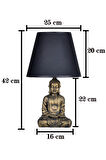 qdec Modern Dizayn Buda Abajur Yeşil-Gri
