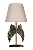 qdec Modern Dizayn Melek Abajur Gold-Bej