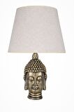 qdec Modern Dizayn Büyük Buda Abajur Gold Krem