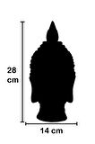 qdec Modern Dizayn Büyük Buda Biblo Antikbeyaz