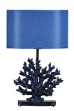 qdec Modern Dizayn Mercan Abajur Cobalt Mavi
