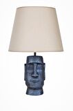 qdec Modern Dizayn Moai Abajur Cobalt Bej