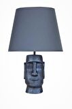 qdec Modern Dizayn Moai Abajur Cobalt Lacivert