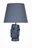 qdec Modern Dizayn Moai Abajur Cobalt Lacivert