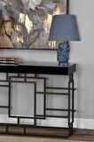 qdec Modern Dizayn Moai Abajur Cobalt Lacivert