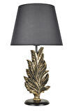 qdec Modern Dizayn Yaprak Abajur Gold Gri