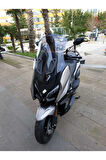 MOTOCAM QJ Fort 350 Siperlik Ön Cam 2023-2025 Model 74cm Füme Renkli 4mm UZUN CAM