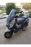 MOTOCAM QJ Fort 350 Siperlik Ön Cam 2023-2025 Model 74cm Füme Renkli 4mm UZUN CAM