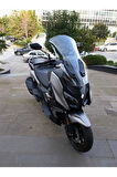 MOTOCAM QJ Fort 350 Siperlik Ön Cam 2023-2025 Model 74cm Şeffaf Renkli 4mm UZUN CAM