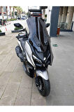 MOTOCAM QJ Fort 350 Siperlik Ön Cam 2023-2025 Model 74cm Siyah Renkli 4mm UZUN CAM
