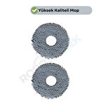 Roborock QRevo L Uyumlu 2 Adet Mikrofiber Mop Bez