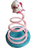 TİNEKE Yaylı Fareli Çember Hacı Yatmaz Kedi Oyuncağı 23x14 Cm 1 adet