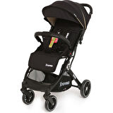 Quantum Kabin Boy Tek Elle Kolay Katlanır Pratik Bebek Arabası Travel Set Black Silver