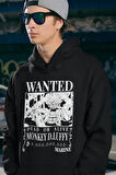 Monkey D. Luffy Baskılı Unisex Oversize Anime Karakter Hoodie
