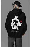 Deadly Notes Baskılı Unisex Oversize Anime Dizi Death Note Hoodie