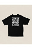 Peaky Fookin Blinders Dizi Baskılı Unisex Oversize Peaky Blinders Tişört