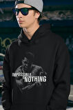 Tasarım Impossible Is Nothing Unisex Oversize Muhammed Alii Clay Hoodie