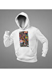 Spider-Man Baskılı Unisex Oversize Spider-Punk Hoodie