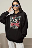 AC DC Highway To Hell Baskılı Unisex Oversize Rock Metal Hoodie