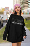 Taylor Swift The Eras Tour Yazılı Unisex Oversize Şarkıcı Sweatshirt