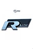 R-line Demir Krom Arma Logo Sticker