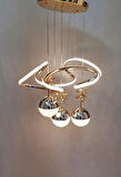 4 Toplu Gold LED Avize