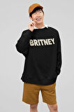 Britney Spears Baskılı Unisex Oversize Şarkıcı Sweatshirt