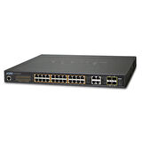 Yönetilebilir Gigabit PoE Switch (Gigabit PoE Managed Switch)&lt;br&gt;
24 x 10/100/1000Base-T IEEE 802.3 at/af/bt Ultra PoE Injector (Port 1 ile Port-24 arası) (Port başına 60 watt) (PoE Güç Bütçesi