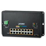 Endüstriyel Duvar Tip L2 Yönetilebilir Switch (Industrial 16-Port 10/100/1000T 802.3at PoE + 2-Port 100/1000X SFP Wall-mounted Managed Switch)&lt;br&gt;
16-Port 10/100/1000BASE-T IEEE 802.3at/af PoE+