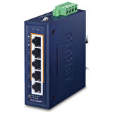 Kompakt Endüstriyel Ethernet Switch (Compact Industrial Ethernet Switch)&lt;br&gt;
4-Port 10/100/1000T 802.3at PoE +&lt;br&gt;
1-Port 10/100/1000T&lt;br&gt;
-40~75 derece C