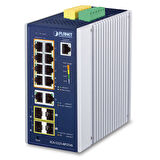 Endüstriyel Tip Yönetilebilir Gigabit PoE Switch (Industrial Managed Gigabit PoE Switch)&lt;br&gt;
Basic L3&lt;br&gt;
8 x 10/100/1000T 802.3at PoE+ Injector (Port-1 ile Port-8 arası) (Port başına 36 w