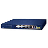 Yönetilemeyen Gigabit Switch (Unmanaged Gigabit Switch)&lt;br&gt;
24 x 10/100/1000BaseT IEEE 802.3at PoE+ port (250 Watt PoE bütçesi)&lt;br&gt;
4 x 10/100/1000BaseT port (port 25-28)&lt;br&gt;
2 x 100