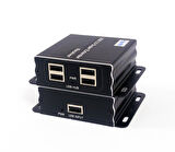 Beek Cat 5 USB 2.0 Sinyal Uzatma Cihazı,  Alıcı (Receiver) ve Verici (Sender) Birim dahil, 4 Port USB 2.0 Hub, 60 metre, alüminyum&lt;br&gt;
Beek USB 2.0 Extender 60m