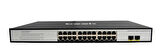Beek Yönetilemeyen PoE+ Switch&lt;br&gt;
24 x 10/100/1000Mbps IEEE802.3af/at PoE+ port (Port başına 30.8 watt) (PoE Güç Bütçesi maks. 400 Watt)&lt;br&gt;
2 x 1.25G Base-X SFP yuva&lt;br&gt;
6KV surge