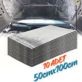 Araç Oto Kaput Kapı Taban Davlumbaz Ses Yalıtım Malzemesi 9mm Alm. Folyolu Kauçuk 50cmx100cm 10adet