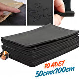 Araç Oto Kaput Kapı Taban Davlumbaz Ses Yalıtım Malzemesi 9mm Kauçuk 50cmx100cm 10adet