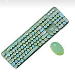 Tr Mofii Sweet Yeşil Klavye Mause Set