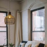 Bambu Çapraz Avize Rattan Sarkıt: SHADOW