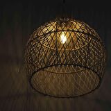 Bambu Çapraz Avize Rattan Sarkıt: SHADOW