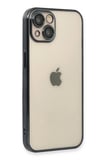 Iphone 14 Plus Kılıf Lensli Silikon - Siyah