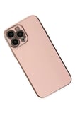 Iphone 15 Pro Max Kılıf Volet Silikon - Pembe