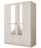 Rabi Mobilya Diva Country 4 Kapak 2 Çekmece Aynalı Gardırop 