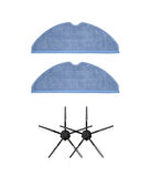 Roborock G10 Uyumlu Yedek Mop ve Yan Fırça-4 Parça