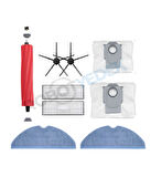 Roborock G10 Uyumlu Yedek Fırça Hepa Filtre Toz Torba  Mop Seti-9 Parça