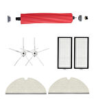 Roborock Q7 Max, Q7 Max Plus Beyaz Uyumlu Yedek Fırça Hepa Filtre Mop Seti-7 Parça