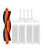 Xiaomi Mop Pro STYJ02YM (Beyaz) Uyumlu Yedek Mopsuz Fırça Hepa  Filtre Mop Seti-9 Parça