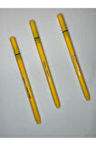 Fineliner 0,4 mm Keçeli Kalem Sarı (3 Adet)